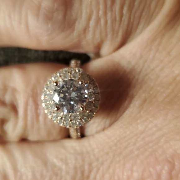 STERLING ROSE GOLD SZ 6 - Picture 2 of 3